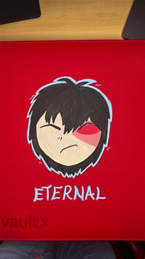 Hello, Zuko here! 👋🏻🔥 - Needed another binder for the Avatar: The Last Airbender master set, so I painted this one to match the first! This is for the Eternal subset cards that are in the set. - Drop a follow if you like what you see 👀 - #realkind #realkindtees #avatarthelastairbender #magicthegathering #posca