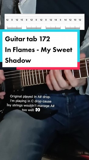 How to play on guitar In Flames - My Sweet Shadow. Cool guitar riff with nice harmony. #easyguitartab #guitartabs #guitarlessonsforbeginners #easyguitarlesson #guitarlesson #guitartutorialforbegginers #naukagrynagitarze #lekcjegitary #igniteyouranima #inflames #inflamesband #metalcore