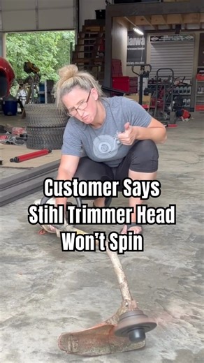 Customers Says Stihl Trimmer Head Won't Spin. Let's Fix It! | Chickanic