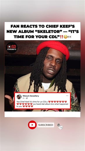 Fan Says Chief Keef Needs His CDL After “Skeletor” 😂 #ChiefKeef #Skeletor #shorts