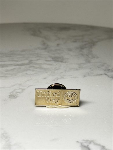 United Way Logo Pin: Gold Tone Corporate Charity Accessory - Etsy
