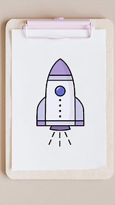 7.1K views · 46 reactions | how to draw a easy rocket ship for kids #howtodraw #drawing #easydrawing #kidsdrawing #cutedrawing | Whizk ART | Facebook