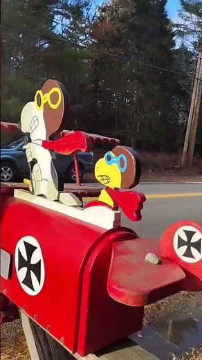 In Maine, Cartoon Inspired Mailbox Features Snoopy & His Little Yellow Friend