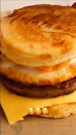 Homemade Mcgriddle 👆🏻Full Recipe Video #food #mcdonalds #mcgriddle