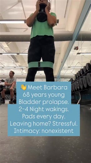 Kassie Dewitt | Pelvic Floor Therapist on Instagram: "👋Meet Barbara (I am not Barbara. I am the pelvic floor therapist who helped her stop leaking pee.) 68 years young Bladder prolapse. Night wakings. Pads every day. Leaving home? Stressful. Her doctor told her: ✨ This is normal with age. ✨ Wear thicker pads as needed (this kills me) ✨ Surgery may be needed. ✨Stop drinking water by 5…hopefully that will get you more sleep ✨You have overactive bladder syndrome. I will send a medication to the ph