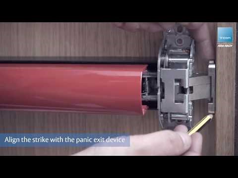 One locking point QUICK panic exit device installation – TESA ASSA ABLOY