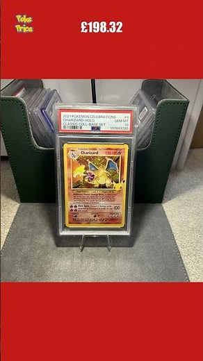 PSA 10 Pokemon Card Charizard 4/102 Celebrations Classic Collection Rare