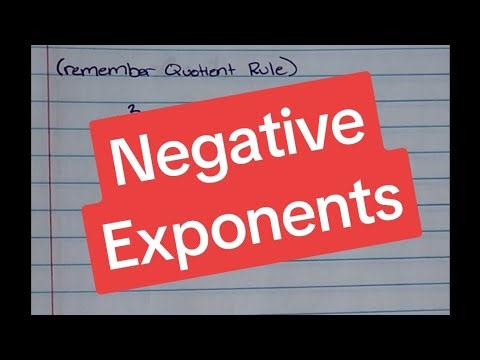 Laws of Exponents: Negative Exponents
