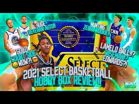 2021 SELECT BASKETBALL HOBBY BOX REVIEW!! THIS PRODUCT IS LOADED!! CHASING ZEBRAS! LAMELO?! EDWARDS!