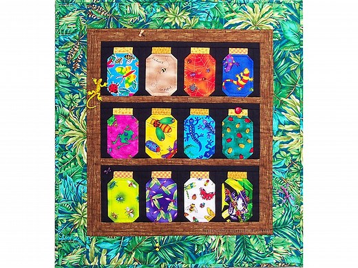 Mini Bug Jar Paper Pieced Quilt Pattern, PDF Download, 22 X 24 Inch Wall Hanging, Foundation Piecing FPP - Etsy
