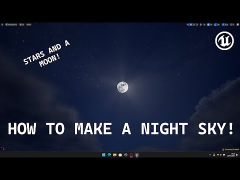 How to create a night sky with stars and a moon! - Unreal engine 5