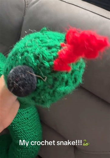 Crochet Viper: My Handmade Snake Creation