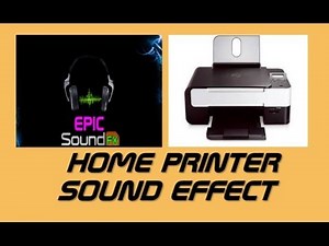 Home printer sound effect - EPICsoundFX
