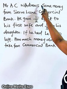 Word Problem on Fraction - Reaction to a fan’s question #maths #mathviral #viralmaths #mathskills #viralfypシforyoupage #viralfacebookvideo | Online Maths Expo