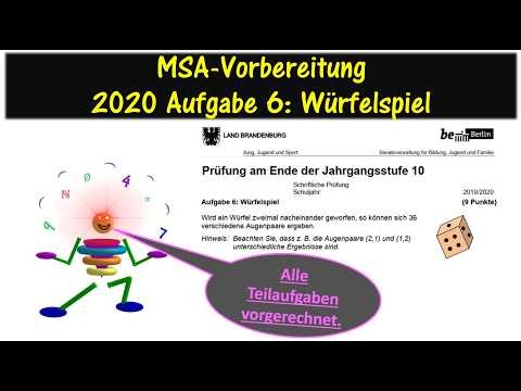 MSA 2020 Aufgaben und Lösungen Aufgabe 6