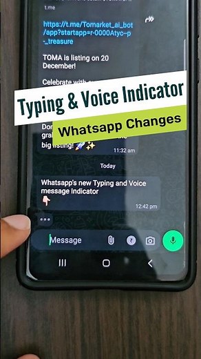 Whatsapp's new Typing & Voice Message Indicator | Latest Update Changes