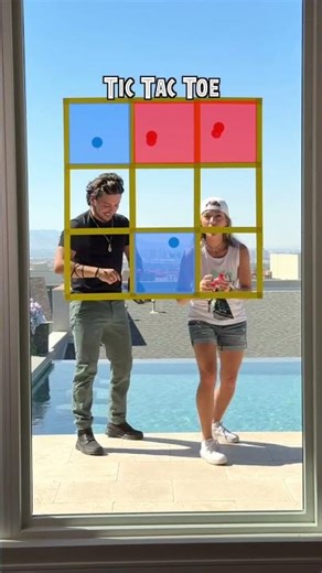 New way we played Tic Tac Toe!!😱😜🤪