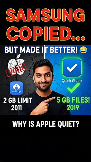 Samsung Ne Copy Kiya... Par Apple Se BETTER Bana Diya! 😂 AirDrop vs Quick Share Real Truth 🔥
