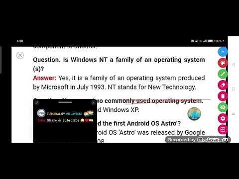 Is Windows NT a family of an operating systems ?