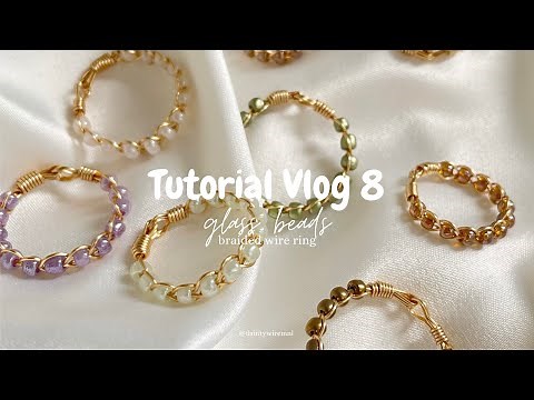 HOW TO MAKE BRAIDED RING | braided wire ring | wire wrapping jewelry | how to make wire ring 🐚