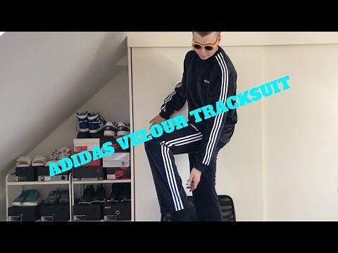 Full Velour Adidas Tracksuit