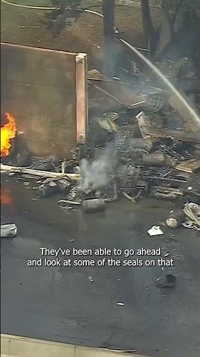 A large truck exploded and caught fire on Route 3 in Clifton on Monday.