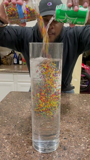 Growing 5 million Orbeeze with sprite oddly satisfying what should I grow them with next best comment wins