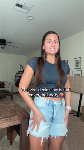 Finally some modest Jean shorts that are comfy for the summer season! #modestfashion #modestshorts #longshorts #jeanshorts #denimshorts