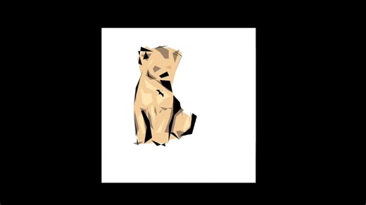 processing互动编程艺术 几何动物碎片渐变 鼠标交互