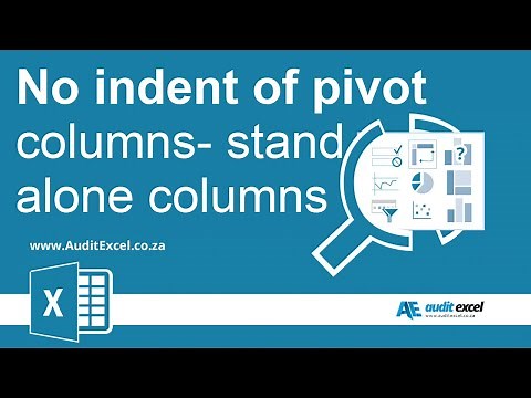Pivot tables WITHOUT nesting within the same column- separate columns