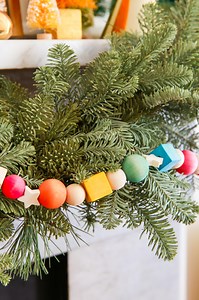 How to Make a Colorful Beaded Garland for Christmas - The Crafted Life