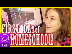 FIRST DAY OF HOMESCHOOL! | KITTIESMAMA