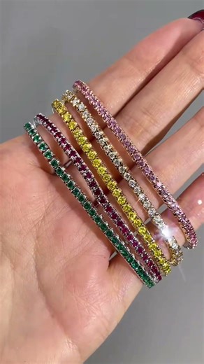 Colorful Tennis Bracelets: My Summer Stacking Hack ✨