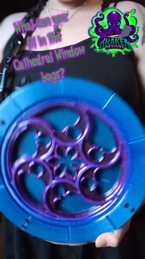 What can you fit in the Cathedral window bags? More than enough space for your ritual must haves! Find me on @thangs3d - KrakenDesigns #3dprint #cathedral #3dprinted #gothic #krakendesigns | Kraken Designs 3D