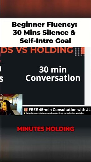 Beginner Fluency: 30 Mins Silence & Self-Intro Goal