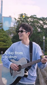 There's Yosh, making Sydney Harbour look even better than usual - which, honestly, we didn't think was possible. Sometimes the best soundtrack to a harbour view is a mate with a good voice and a story to tell. | 📍: Warrane (Sydney.com), Visit NSW, Australia.com. | #SeeAustralia #ComeAndSayGday | ID: Yosh Yu singing and playing a guitar as he explores Sydney's harbour, beaches and a restaurant, chatting to friendly locals along the way. | Australia.com