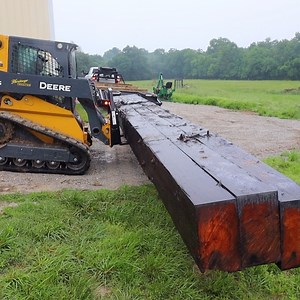 1.4M views · 9.1K reactions | Giant Beams and Tiny Logs on the Sawmill | Rockhill Farm - Tractors, Firewood, and Excavating | Facebook