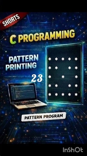 Square cross Pattern | Pattern Printing-23 | #shorts #coding #cprogramming #viral