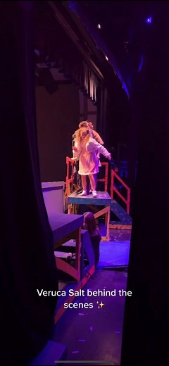 Sharing a little ✨behind the scenes✨ of Veruca Salt’s squirrel attack in my show “Charlie & the Chocolate Factory”.