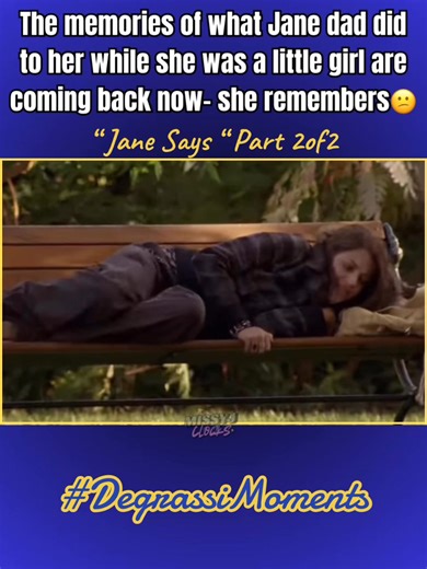 Degrassi The Next Generation : Season 8 Episode 14 - “ Jane Says “ Part 2of2😕🥴🙏🏼🥹 After digging into and trying to remember so many bits and pieces of the past , Jane finally admits to herself that her issues with her father run far deeper than her parents' divorce, LITERALLY😕. It leaves her feeling confused and alone. She tries to get her brother to catch on to the memories & finally, when they both do, they confront their sick father 🤢😕🙏🏼 #Degrassi #DegrassiFans #DegrassiTok #Degrass