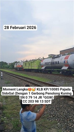 Moment KLB KP10085 Kirim Rangkaian Pajada SidoGal CC 203 98 13 SDT #shorts #viral #keretaapi #short