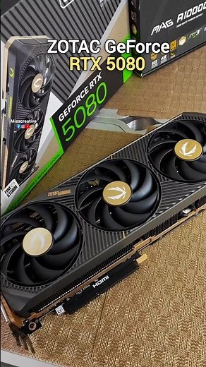 Geforce rtx 5080 Unboxing | Nvidia rtx 5080 | ZOTAC Geforce rtx 5080 installation #shorts #ytshorts