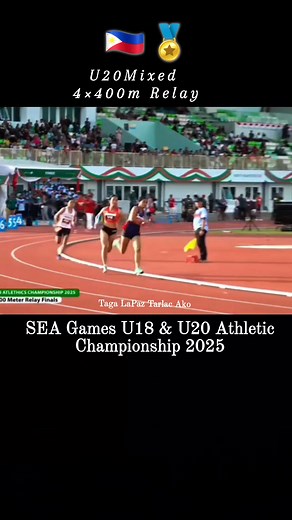 3.5K views · 41 reactions | Exciting na laban ng Pilipinas sa U20 mixed 400m relay. yung nauna sila tapos inabutan at lumamamang ulit at dulo ay mapa pray ka talaga! Thanks at winner! GOLD For Philippine. #GoForGold #SEAGames #SEAGames2025 #PhilippineTeam #tagalapaztarlacako #alfredtalplacido | TAGA LAPAZ-TARLAC AKO! | Facebook