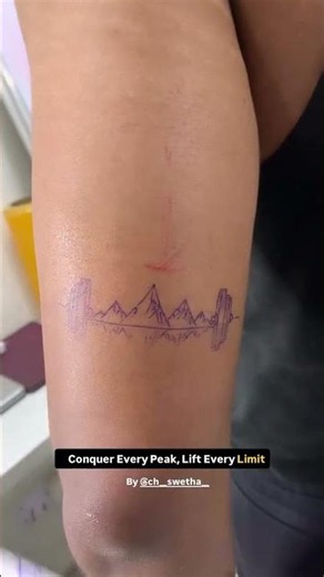 Lifting Mountain Tattoo 🏔️ | Symbol of Strength & Determination