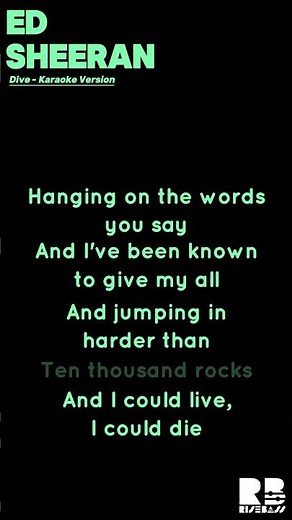 Ed Sheeran - Dive | Karaoke Version