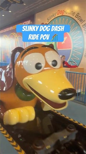 Slinky dog Dash ride POV front seat 🎢 at Disney’s Hollywood Studios Orlando! #disneyworld #disney