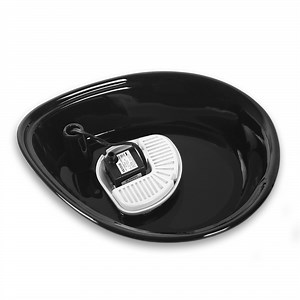 #6022 Raindrop™ Durable Ceramic Drinking Fountain by Pioneer Pet, Black 60 oz - Pioneer Pet