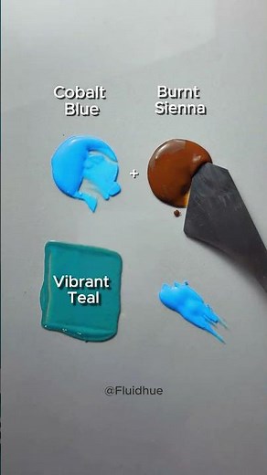 What color does Blue + Brown actually make? 😱💙🤎 #shorts #colormixing #asmr