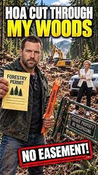 HOA Cut a Fire Road Through My Woods—Then the Permit Shut It Down #hoastories