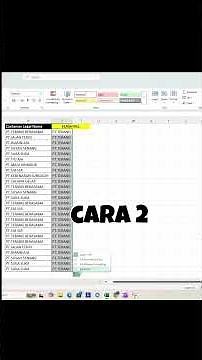 Cara Memisahkan Teks, Atau Split teks, Flash Fill - Tutorial Part 11
